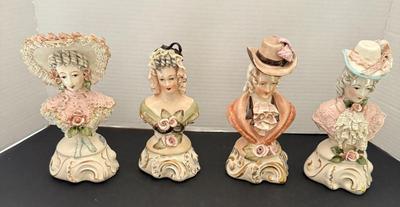 Lot (4) Vintage Cordey China  Half Dolls
Lot #: 79
