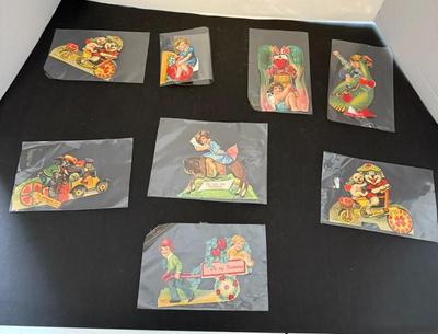 Lot (9) Vintage Valentines- Made In Germany. Some Movable. (1) Hanging.
Lot #: 107