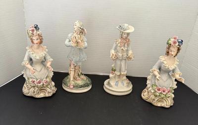 Lot (4) Vintage Cordey China Figures- (2) Full Men & (2) Lady Half Dolls
Lot #: 80