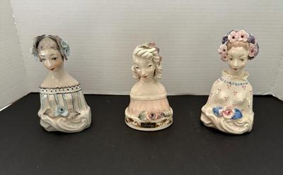 Lot (3) Vintage Cordey China Lady Busts
Lot #: 77