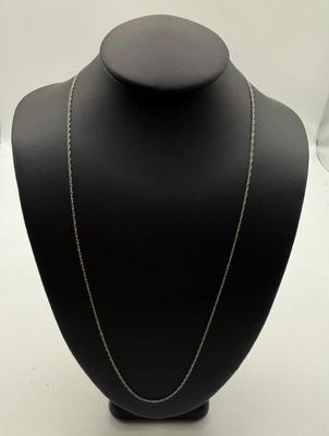 14k White Gold Fine Chain, 16"L, .64 Grams
Lot #: 17