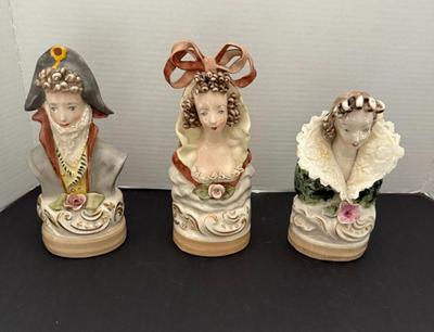Lot (3) Vintage Cordey China Busts
Lot #: 76