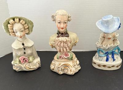 Lot (3) Vintage Cordey China Busts
Lot #: 78