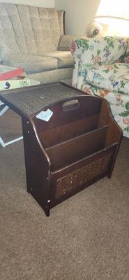 Drop-top table/book holder