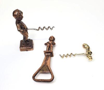 Bruxelles wee wee boy corkscrews and bottle opener