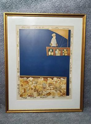 Lithograph signed david sharir jonah