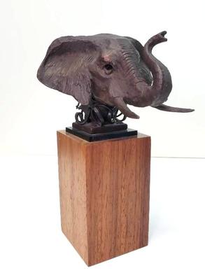 Theodore gall elephant mask sculpture