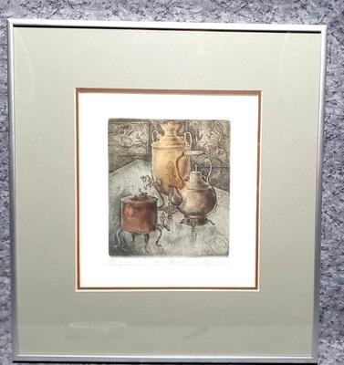 Alexander vetrov hand colored engraving signed numbered
