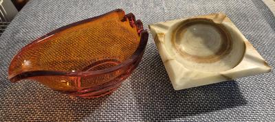 MCM Atomic Orange Viking Ashtray Plus 