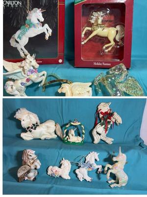 Unicorn And Pegasuses Christmas Ornaments 