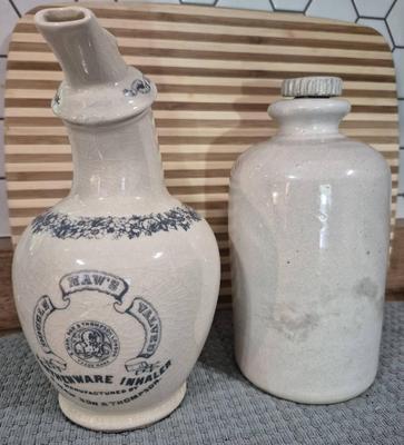 Vintage Stoneware Inhaler Replica And Foot Warmer