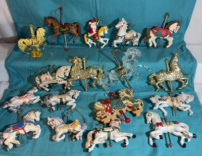Carousel Horses Christmas Ornaments