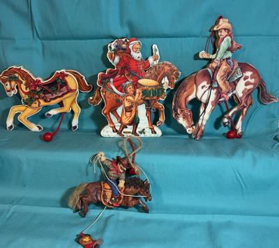 Jumping Jack Horse Ornaments 