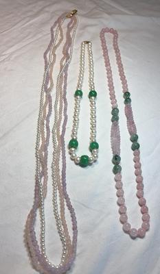 Pastel Beaded Necklaces