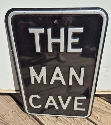 Raised Letter Metal Man Cave Sign
