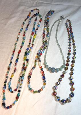 Venetian Glass Beads Necklaces