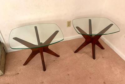 Sale Photo Thumbnail #20: Pr. of Adrian Pearsall Jacks side tables