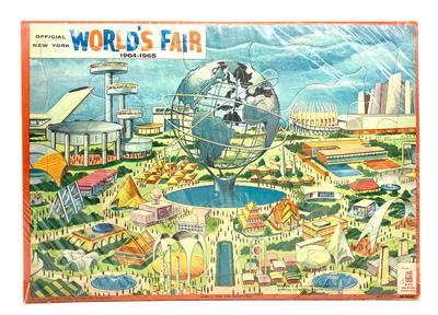Sale Photo Thumbnail #104: Milton Bradley 1964 Worlds Fair puzzle in factory shrink wrap