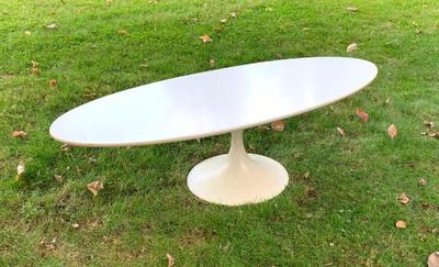 Sale Photo Thumbnail #22: Period  Knoll style surfboard coffee table, 53x22”