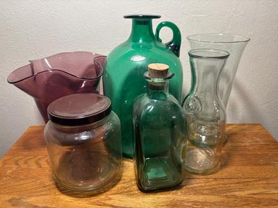 Large Glass Jugs, Jars & Vases