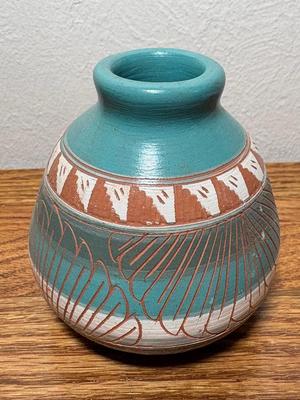 Small Signed Navajo Pottery Vase