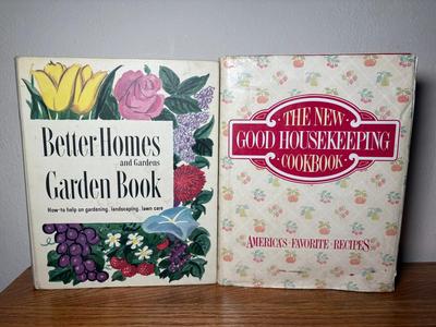 1950’s Better Homes & Gardens Garden Book & 1980’s The New Good Housekeeping Cook Book