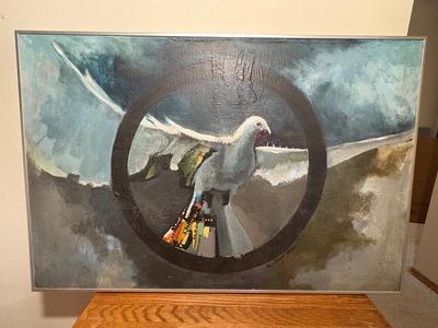 Original Mixed Media Dove Painting