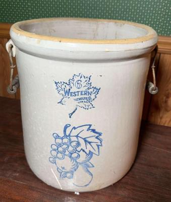 Handled 6gal Western Crock
