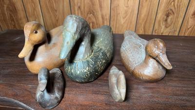 Carved Wood & Composite Ducks