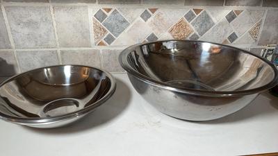 Large Stainless Steel Mixing Bowls