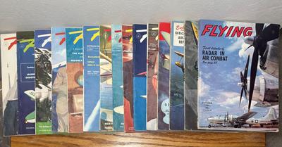 Collection of 1950s “FLYING” Aviation Magazines