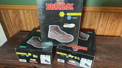 New Brahma Blast Off Steel Toe Work Shoes Sz 7-8