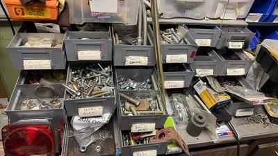Metal Bins Of Hardware
