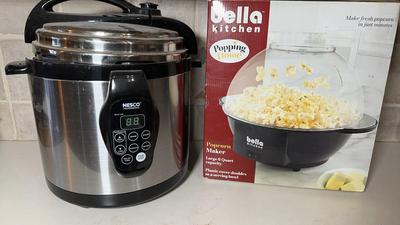 Nesco Digital Pressure Cooker & Bella Popcorn Popper