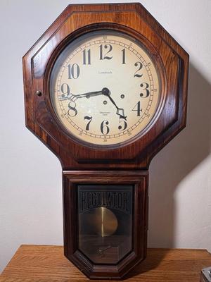 Vintage Landmark Westminster Chime Drop Regulator Clock