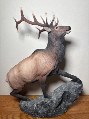 Large Elk Sculpture “Heading High” From Fountain Creek Productions 
