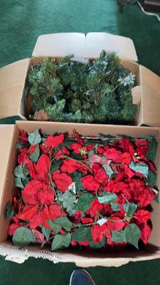 Lighted Garland & Christmas Foliage