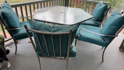 Patio Table & Five Chairs