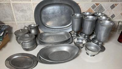 Cambridge & Wilton Pewter Serving Pieces