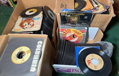 Four Boxes Vintage 45 Records