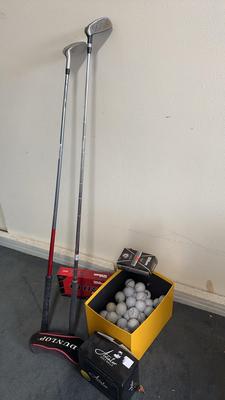 Pair Hybrid Clubs & Golf Balls