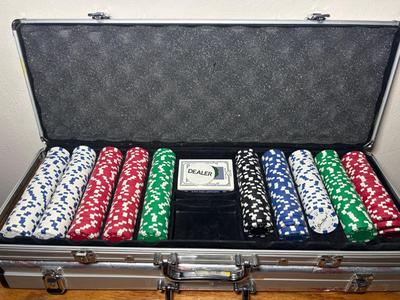 2 Clay Poker Chip Briefcase Sets