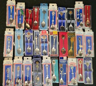 OVER 30 SOUVENIR SPOONS