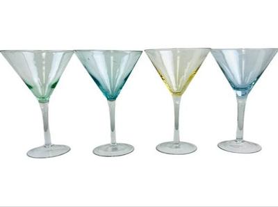 Martini Glasses - Soft Pastel Color Range