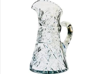 Vintage American Brilliant Cut Glass Pitcher