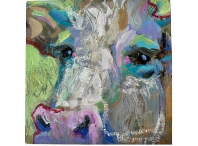 Original Hand-painted Acrylic On Board - Attributed To Britt Baer - Unsigned