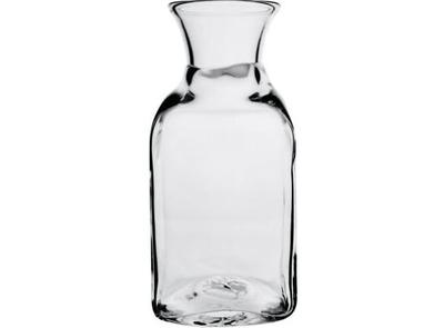 Simon Pearce Carafe - Woodbury Pattern - Acid Etched "Simon Pearce" With Clover Pontil Mark On Base