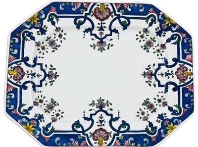 Portuguese Pottery Serving Platter - Signed "Casafina - Made In Portugal"
