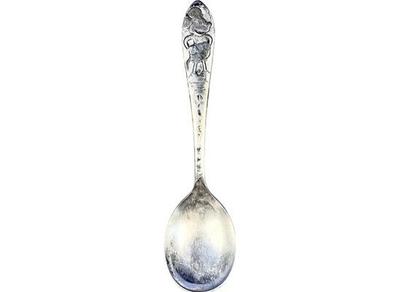 Vintage "Mickey Mouse" Silver Plate Spoon- Signed "Branford Silver Plate"