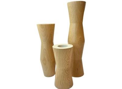 Scandinavian Style Modernist Wooden Candleholders